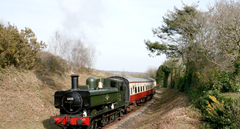 A steam engine from Bodmin & Wenford Railway.
