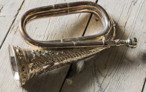 Commanding officers bugle at Cornwall's Regimental Museum