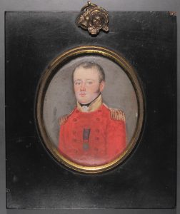 Major Felix Calvert, wearing the Waterloo medal