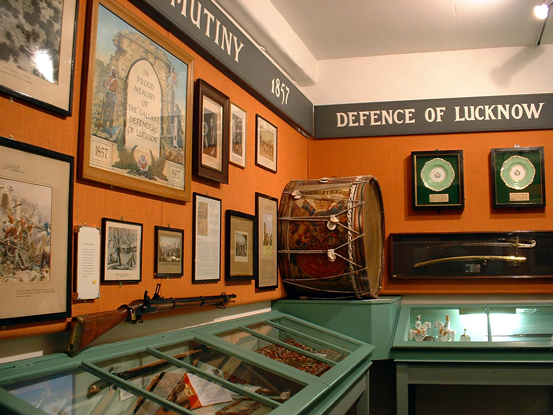 A view of the Defence of Lucknow area in the museum.