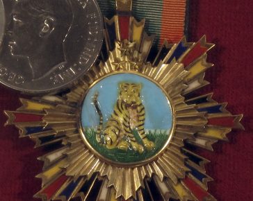 Orders of striped tiger Medal