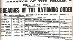 Breaches of the Rationing Order poster