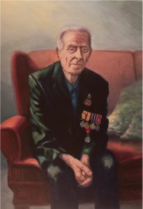 Harry Patch - Portrait at Cornwall's Regimental Museum