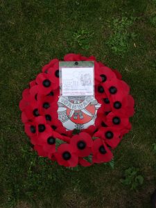 Harry Patch's Wreath at Tyne Cot Memorial in 2017
