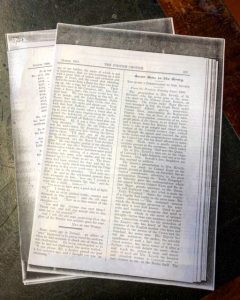 Newspaper articles relating to Mrs Keveth and her 7 serving sons, DCLI, Queen Victoria, Bodmin Keep, Archives
