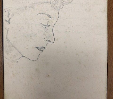 Nurse Olive Barnicoat_drawing, Bodmin EMS, WW2