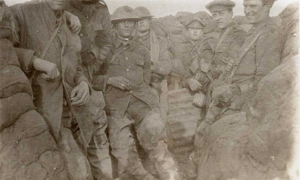 Soldiers in the Trenches of WW1