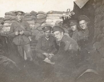 Soldiers in the Trenches of WWI