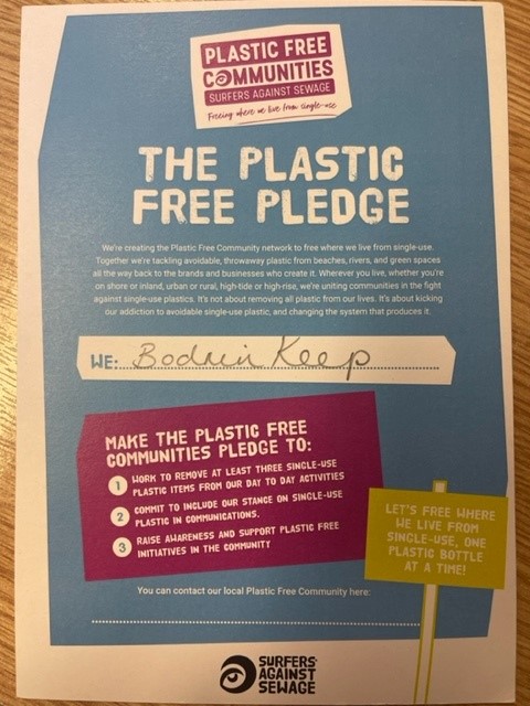 Bodmin Keep is a Plastic Free Ally - Bodmin Keep: Cornwall's Army