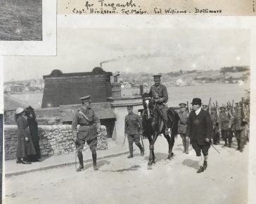 3rd Battalion DCLI leaving the Torpoint Ferry August 1913